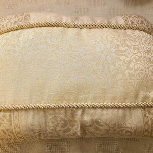 2 Matching Cream Colored Throw Pillows